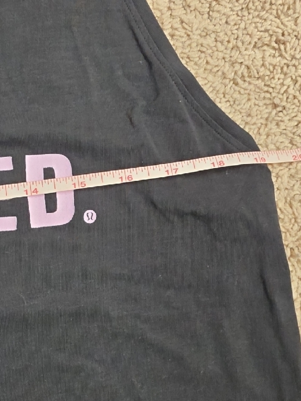 lululemon athletica Black Tank with "HIGHLY MEDITATED" Graphic - Picture 6 of 7
